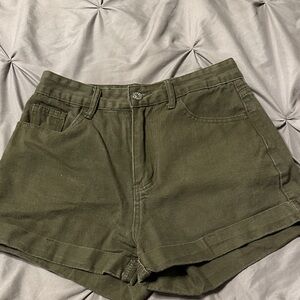 SHEIN Army Green Women's Cargo Shorts